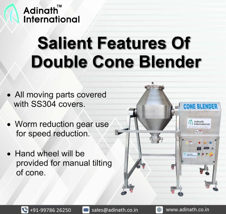 Double Cone Blender for Different Industrial Application Adinath